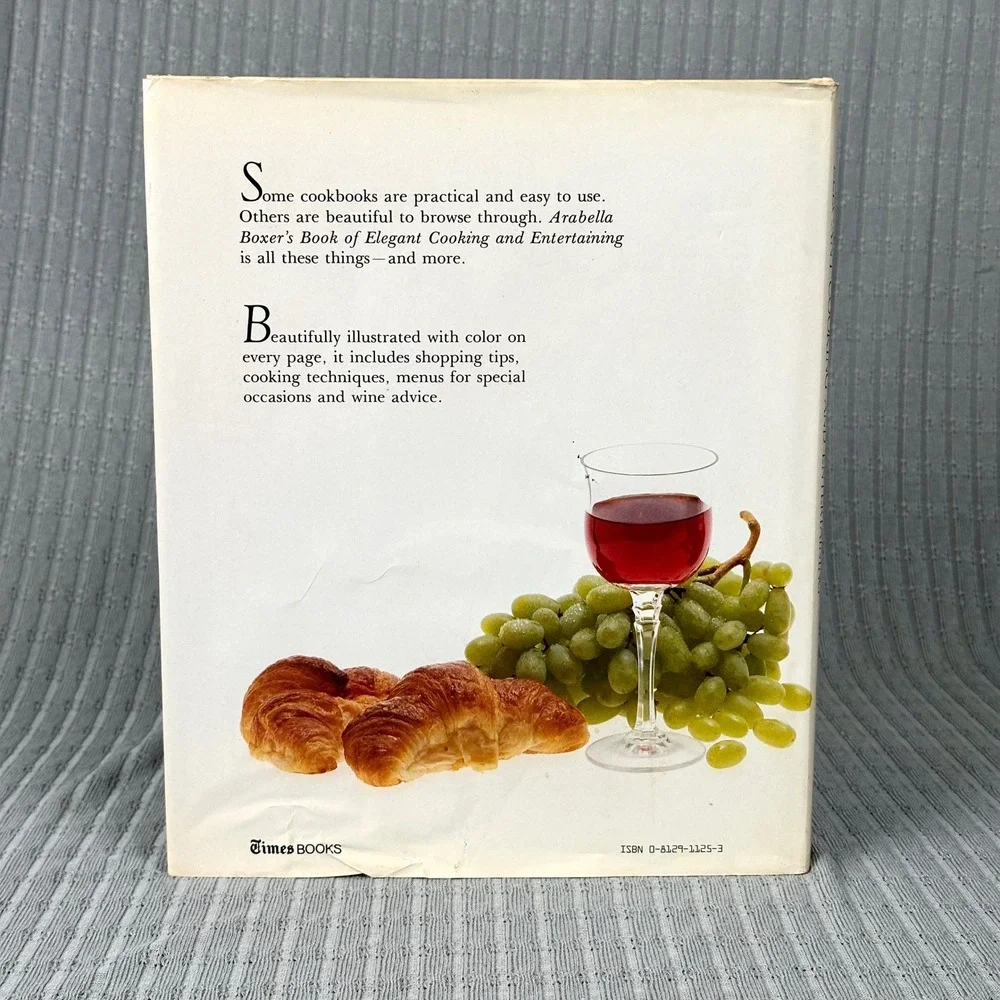 Arabella Boxer Book of Elegant Cooking and Entertaining Hardcover Cookbook Italy